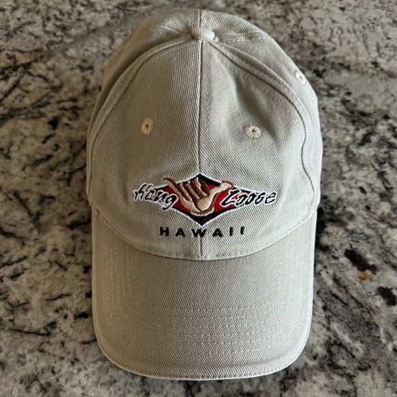 Hang Loose Hawaii Headwear Embroidered Baseball Ball Cap Light Gray Hat NWOT - Picture 14 of 14
